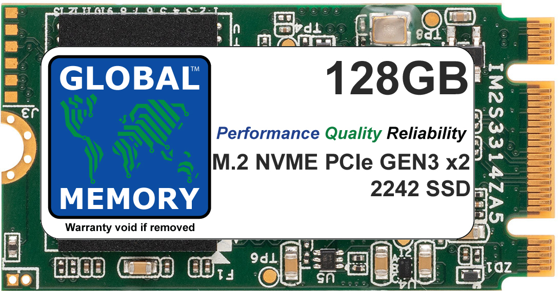 128GB M.2 2242 PCIe Gen3 x2 NVMe B+M KEY SSD FOR LAPTOPS / DESKTOP PCs / SERVERS / WORKSTATIONS 128GB M.2 2242 PCIe Gen3 x2 NVMe B+M KEY SSD FOR LAPTOPS / DESKTOP PCs / SERVERS / WORKSTATIONS